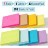 imageMr Pen Sticky Notes 3x3 8 Pads Bright Colors Bulk