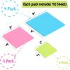 imageMr Pen Sticky Notes Set  Assorted Sizes 15 Pc Bright Colored Sticky PadsA Bright