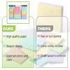 imageMr Pen Sticky Notes Set  Assorted Sizes 15 Pc Bright Colored Sticky PadsB Pastel