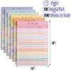 imageMr Pen To Do List Sticky Notes 4quotx6quot 6 Pads 300 Sheets Striped and Lined Daily Planner Todo Notepad