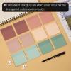 imageMr Pen Transparent Sticky Notes 3quotx3quot Neutral Tones 12 Pads 600 Sheets See Through Bulk Translucent ClearBoho