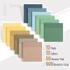 imageMr Pen Transparent Sticky Notes 3quotx3quot Neutral Tones 12 Pads 600 Sheets See Through Bulk Translucent ClearCoastal Calm