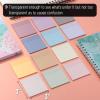 imageMr Pen Transparent Sticky Notes 3quotx3quot Neutral Tones 12 Pads 600 Sheets See Through Bulk Translucent ClearDreamy Pastel