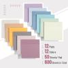 imageMr Pen Transparent Sticky Notes 3quotx3quot Neutral Tones 12 Pads 600 Sheets See Through Bulk Translucent ClearDreamy Pastel