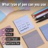 imageMr Pen Transparent Sticky Notes 3quotx3quot Neutral Tones 12 Pads 600 Sheets See Through Bulk Translucent ClearDreamy Pastel