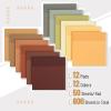 imageMr Pen Transparent Sticky Notes 3quotx3quot Neutral Tones 12 Pads 600 Sheets See Through Bulk Translucent ClearFall Foliage