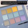 imageMr Pen Transparent Sticky Notes 3quotx3quot Neutral Tones 12 Pads 600 Sheets See Through Bulk Translucent ClearHappy Harmony