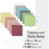imageMr Pen Transparent Sticky Notes 3quotx3quot Neutral Tones 12 Pads 600 Sheets See Through Bulk Translucent ClearVintage