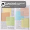 imageMr Pen Transparent Sticky Notes 3quotx3quot Neutral Tones 12 Pads 600 Sheets See Through Bulk Translucent ClearVintage
