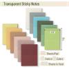 imageMr Pen Vintage Translucent Sticky Notes 15x2 600 Sheets  See Through Clear