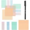 imageMr Pen Transparent Sticky Notes 200 pcs Pastel Colors See Through Sticky Notes Sticky Notes Transparent Sticky Notes Clear Annotation Sticky Notes Bible Sticky Notes Sticky Notes for BooksPastel 1