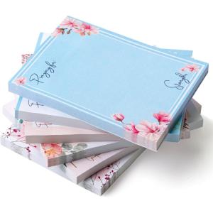 imageMr Pen Floral Sticky Notes 3x4 6 Pads 60 Sheets Each Colorful SelfStick Sticky Pads