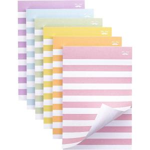 imageMr Pen Lined Sticky Notes 4x6 6 Pads 45 Sheets Assorted Colors