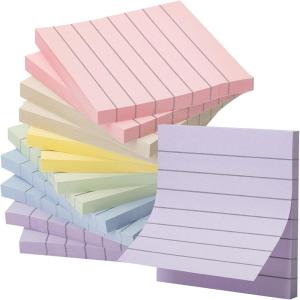 imageMr Pen Lined Sticky Notes 4x6 6 Pads 45 SheetsPad Pastel Color Sticky Notes with Lines Sticky Pads Sticky Note Pads Colorful Sticky Notes Stickies Notes Ruled Post StickiesMorandi