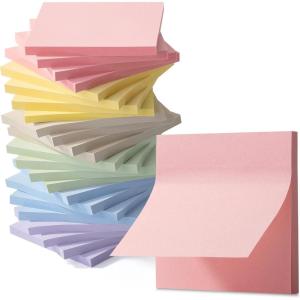 imageMr Pen Sticky Notes 3quotx3quot 24 Pads Pastel Colors SelfStick Pads Aesthetic Colorful Bulk