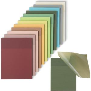 imageMr Pen Transparent Sticky Notes 3quot4quot 600 Sheets Vintage Colors See Through Translucent Clear