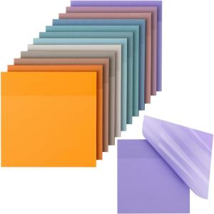 imageMr Pen Transparent Sticky Notes 3quotx3quot Neutral Tones 12 Pads 600 Sheets See Through Bulk Translucent ClearHappy Harmony