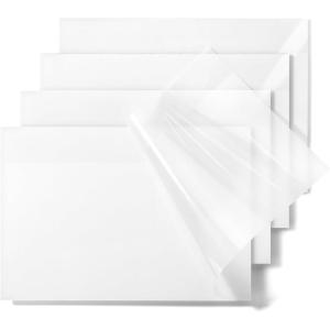 imageMr Pen Transparent Sticky Notes 5quotx7quot 200 Sheets White See Through Translucent Clear