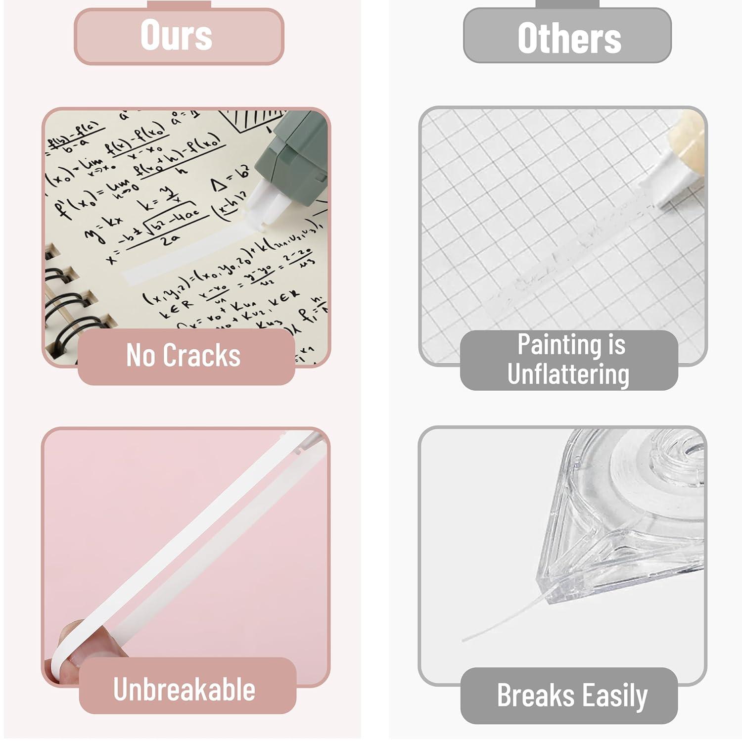 imageMr Pen Correction Tape 02quot x 236quot 12pcs Pastel Colors Cute Correction TapePastel Barrel