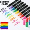 imageMr Pen Acrylic Paint Marker 8 Colors for Rocks Glass Wood Ceramic Fabric Canvas Mugs Scrapbooking Art Supplies