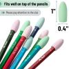 imageMr Pen Colorful Pencil Erasers Toppers 120 Pack Pencil Top Erasers Cap Erasers Eraser TopsPastel