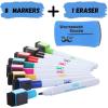 imageMr Pen Magnetic Dry Erase Markers  12 Pack Black Fine Tip with Eraser CapAssorted Colors