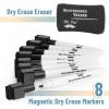 imageMr Pen Magnetic Dry Erase Markers  12 Pack Black Fine Tip with Eraser CapBlack
