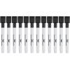 imageMr Pen Magnetic Dry Erase Markers  12 Pack Black Fine Tip with Eraser CapBlack