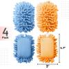 imageMr Pen Microfiber Shag Whiteboard Eraser 12 Pack Washable Microfiber Whiteboard Eraser Dry Erase Eraser Dry Eraser White Board Eraser White Board Erasers Dry Erase Dry Board EraserBlue  Orange