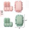 imageMr Pen Microfiber Shag Whiteboard Eraser 12 Pack Washable Microfiber Whiteboard Eraser Dry Erase Eraser Dry Eraser White Board Eraser White Board Erasers Dry Erase Dry Board EraserGreen  Pink