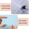 imageMr Pen Pen Style Eraser 2 Pack Square ampamp Round Tip Eraser Pen Eraser Pencil Erasers Eraser Pencil Mechanical Eraser Art Erasers for Drawing Erasers for Drawing Precision Eraser Art EraserSilver