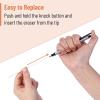 imageMr Pen Pen Style Eraser 2 Pack Square ampamp Round Tip Eraser Pen Eraser Pencil Erasers Eraser Pencil Mechanical Eraser Art Erasers for Drawing Erasers for Drawing Precision Eraser Art EraserSilver