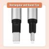 imageMr Pen Pen Style Eraser 2 Pack Square ampamp Round Tip Eraser Pen Eraser Pencil Erasers Eraser Pencil Mechanical Eraser Art Erasers for Drawing Erasers for Drawing Precision Eraser Art EraserSilver