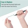 imageMr Pen Pen Style Eraser 2 Pack Square ampamp Round Tip Eraser Pen Pencil Erasers Eraser Pencil Art Erasers for Drawing Erasers for Drawing Precision Eraser Art Eraser Pen Eraser Artist Eraser