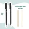 imageMr Pen Pen Style Eraser 2 Pack Square ampamp Round Tip Eraser Pen Pencil Erasers Eraser Pencil Art Erasers for Drawing Erasers for Drawing Precision Eraser Art Eraser Pen Eraser Artist Eraser