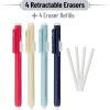 imageMr Pen Retractable Mechanical Pencil Eraser Pack of 6 Pastel Colors Artist ampamp Pen EraserVibrant