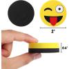 imageMr Pen Smiley Magnetic Whiteboard Erasers 8 Pack  Mini Cute Dry Erase