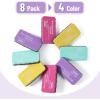 imageMr Pen White Board Erasers 8 Pack Vibrant Colors Magnetic Dry Erase Eraser Whiteboard EraserPastel