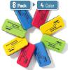 imageMr Pen White Board Erasers 8 Pack Vibrant Colors Magnetic Dry Erase Eraser Whiteboard EraserVibrant