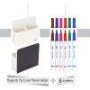 imageMr Pen White Magnetic Dry Erase Marker Holder with 6 Colorful Markers Whiteboard Marker Holder Dry Erase Board Organizer