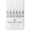 imageMr Pen White Paint Pen 6 Pack WaterBased Acrylic Paint Marker White Paint Marker White Pens for Art White Markers for Black Paper White Paint Pen Medium Tip White Fabric Pen