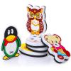 imageMr Pen  Animal ampamp Pen Shaped Whiteboard Eraser 6 Pack Multicolor Foam and Felt Magnetic Perfect for Classroom ampamp Game Centers