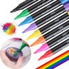 imageMr Pen Acrylic Paint Marker 8 Colors for Rocks Glass Wood Ceramic Fabric Canvas Mugs Scrapbooking Art Supplies