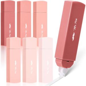 imageMr Pen Aesthetic Correction Tape 02quot x 197quot 12 pcs Pastel Colors Cute Correction TapeMocha Blush Barrel