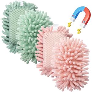 imageMr Pen Microfiber Shag Whiteboard Eraser 12 Pack Washable Microfiber Whiteboard Eraser Dry Erase Eraser Dry Eraser White Board Eraser White Board Erasers Dry Erase Dry Board EraserGreen  Pink