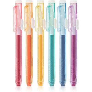 imageMr Pen Retractable Mechanical Pencil Eraser Pack of 6 Pastel Colors Artist ampamp Pen EraserVintage