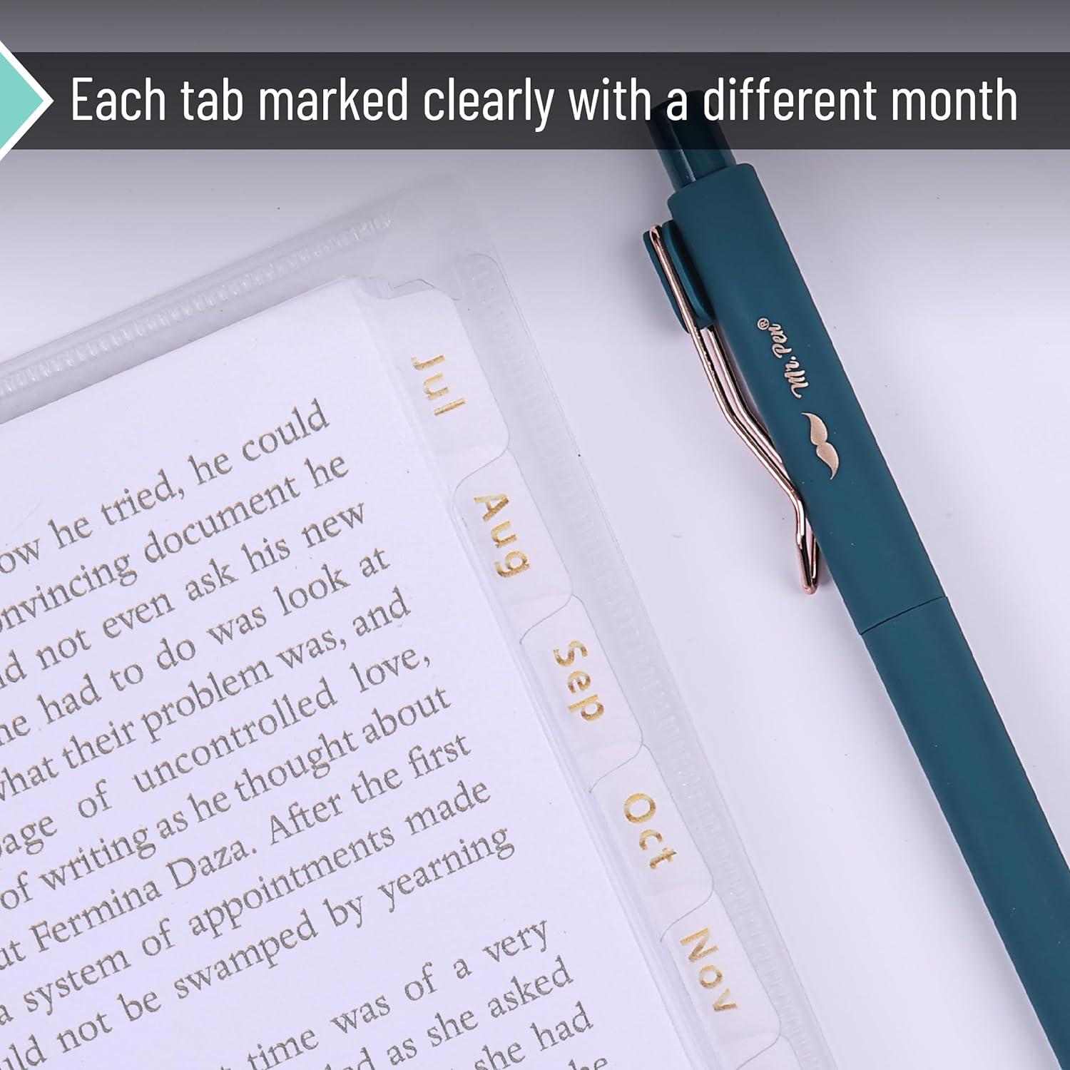 imageA7 Binder Dividers with Tabs 12 Months Monthly Dividers for Planner 12 tab dividers 6 Ring Binder Tabs dividers A7 Binder Inserts A7 Planner Inserts Monthly Tabs