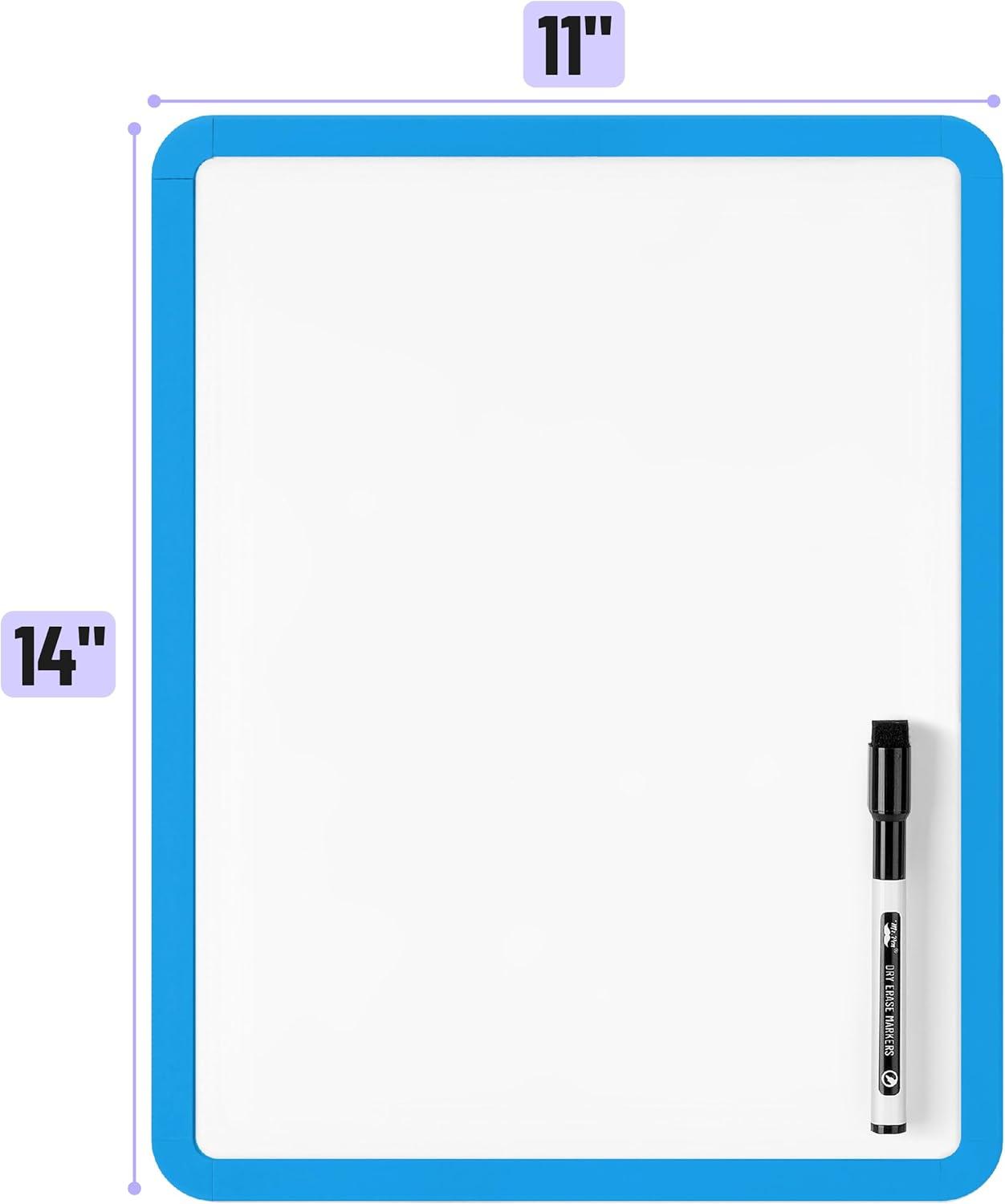 imageMr Pen Dry Erase Board 14quot x 11quot with a Black Dry Erase Marker Light Coral Frame Small White Board White Board for Kids White Board for Students Small Dry Erase Board Mini White BoardBlue 2