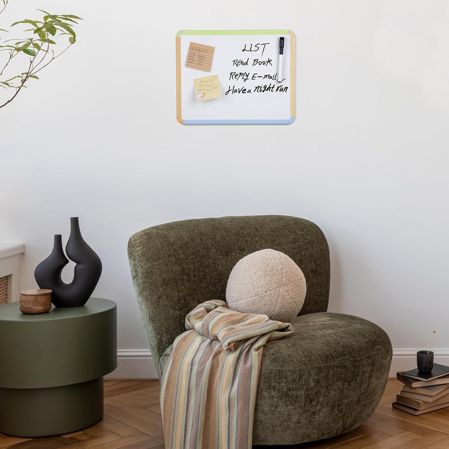 imageMr Pen Dry Erase Board 14quot x 11quot with a Black Dry Erase Marker Light Coral Frame Small White Board White Board for Kids White Board for Students Small Dry Erase Board Mini White BoardCitrus
