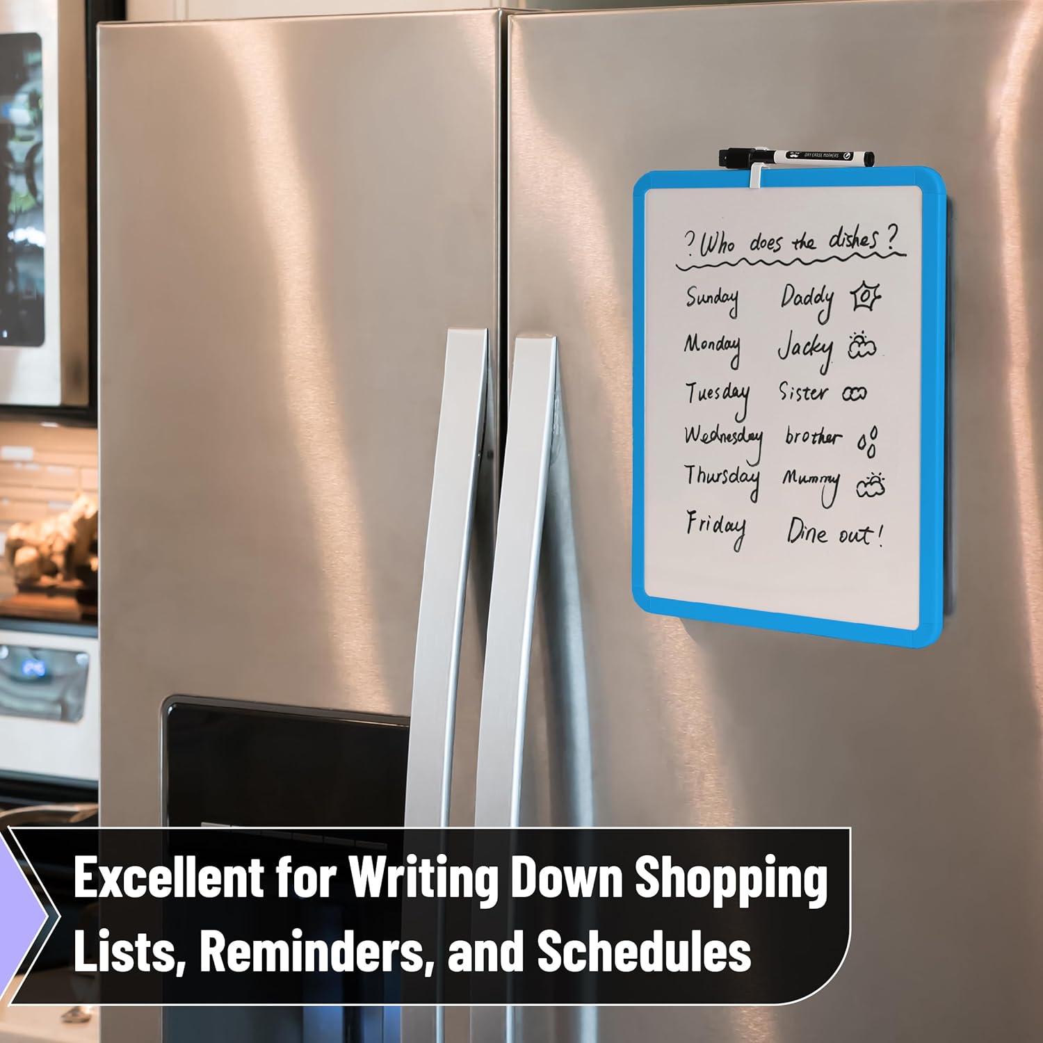 imageMr Pen Dry Erase Board 14quot x 11quot with a Black Dry Erase Marker Light Coral Frame Small White Board White Board for Kids White Board for Students Small Dry Erase Board Mini White BoardBlue 2